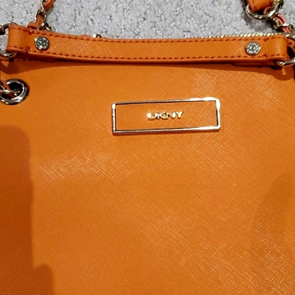 DKNY Orange Saffiano Crossbody- 2 way 🧡 - Picture 2 of 11
